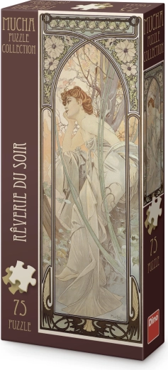 Alfons Mucha – Rêverie du soir puzzle panoramique 75 pièces