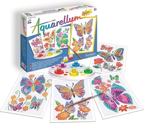 SentoSphere aquarelles junior papillons et fleurs