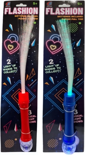 Baguette lumineuse à fibres optiques