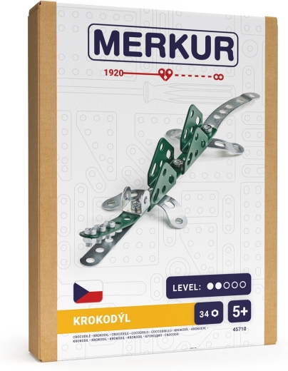 Merkur mini zoo – crocodile, 34 pièces