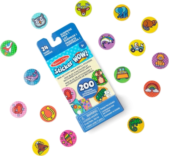 Sticker WOW set complémentaire surprise 200 autocollants Melissa & Doug