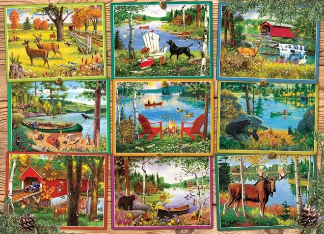 Puzzle Vues du lac 1000 pièces COBBLE HILL