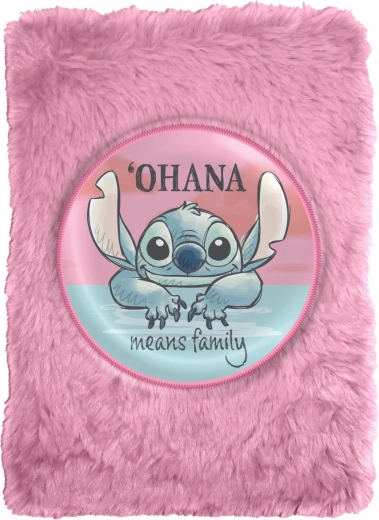 Carnet en peluche Stitch