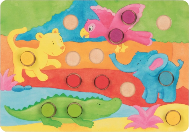 Jeu d’insertion avec dé En couleurs GOKI