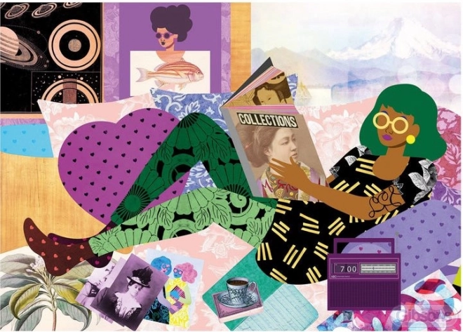 Puzzle Fainéanter le dimanche 1000 pièces