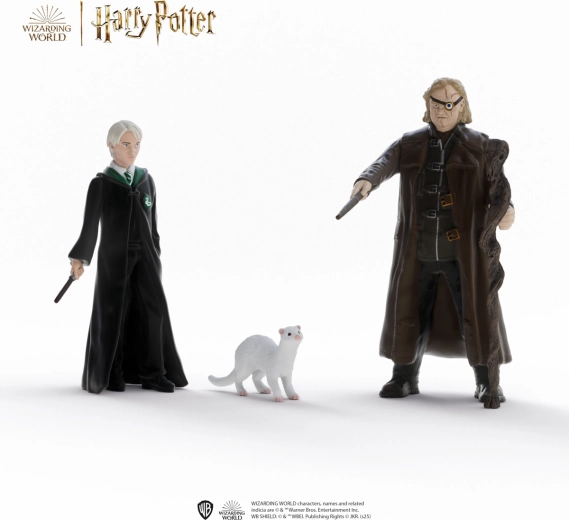 Harry Potter – Fol Œil Moody et Drago Malefoy avec furet figurines