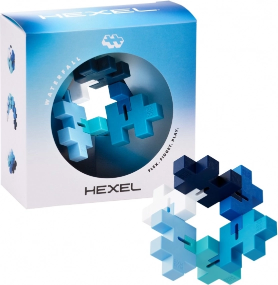Plus-Plus Hexel Waterfall fidget antistress en pièces BIG