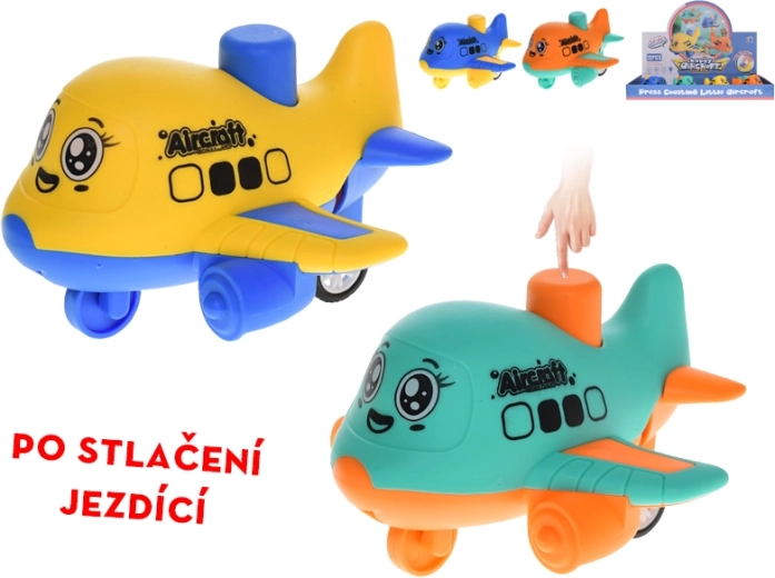 Avion à bouton pour enfants 10 cm