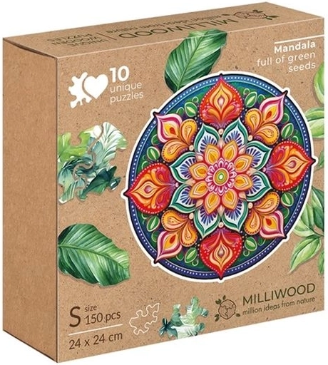 Milliwood Peace Harmony Mandala d’espoir – puzzle en bois 150 pièces