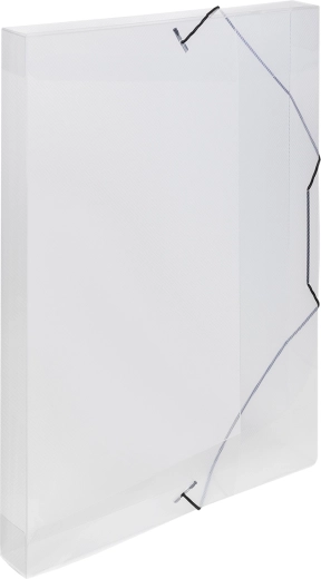 Boîte d’archivage A4 avec élastique transparente