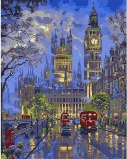 Norimpex Peinture par numéros Londres la nuit 40 × 50 cm