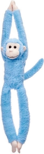 Singe en peluche suspendu bleu