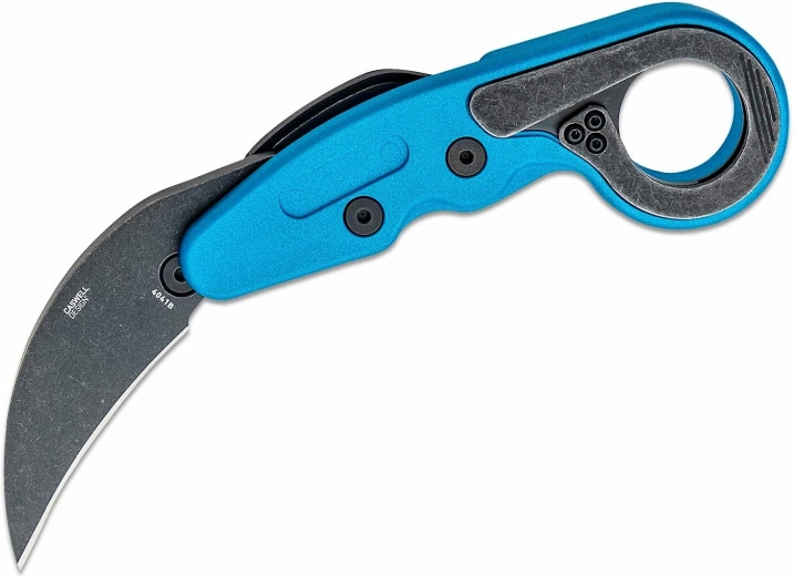 CRKT Provoke Blue Metallic karambit à ouverture cinématique