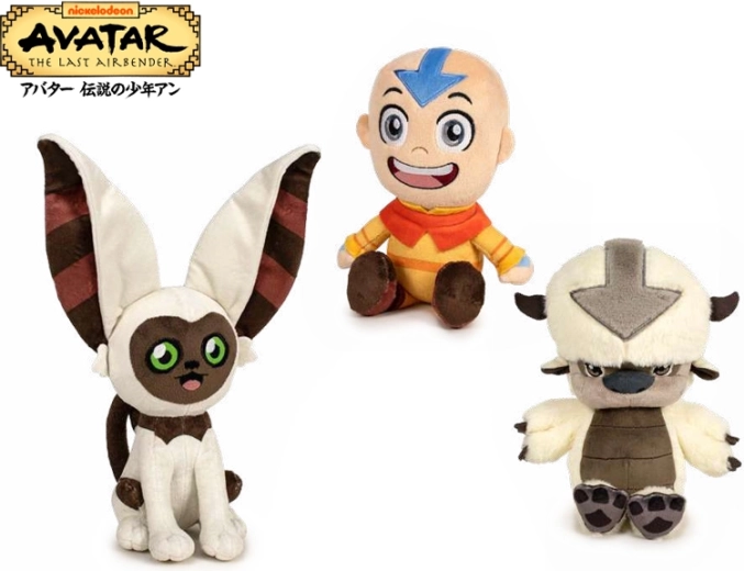 Avatar : La Légende d’Aang peluche 21 cm – Aang, Momo ou Appa