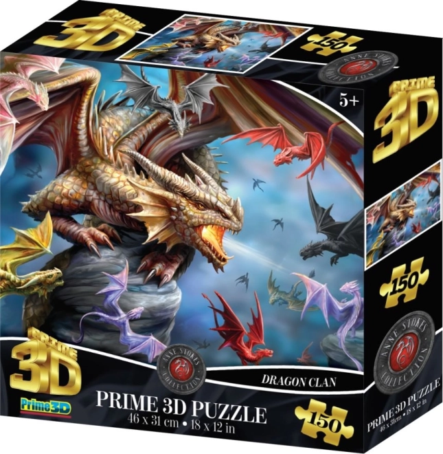 Puzzle 3D clan des dragons – 150 pièces
