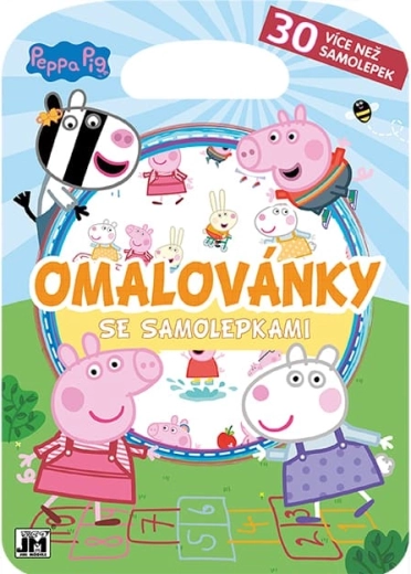 Cahier de coloriage avec autocollants Peppa Pig