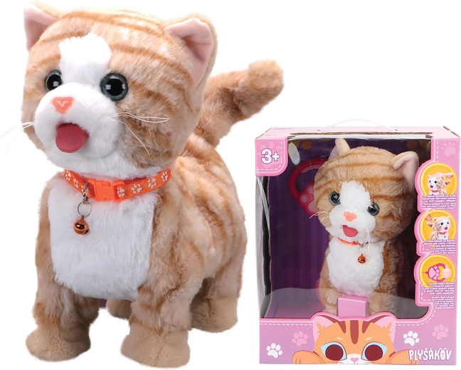 Chat en peluche interactif Mourek