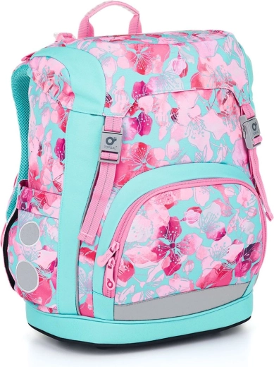 Cartable scolaire léger Topgal Kira au motif floral