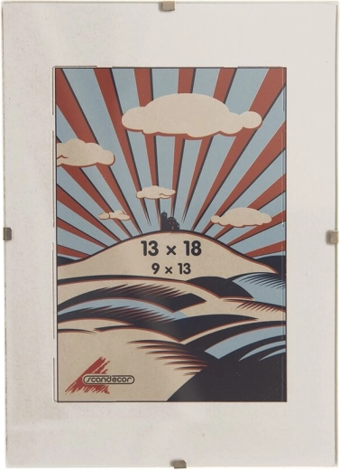 Cadre à pinces avec verre 13 × 18 cm