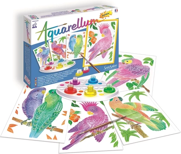 SentoSphere Aquarelles junior – Perroquets