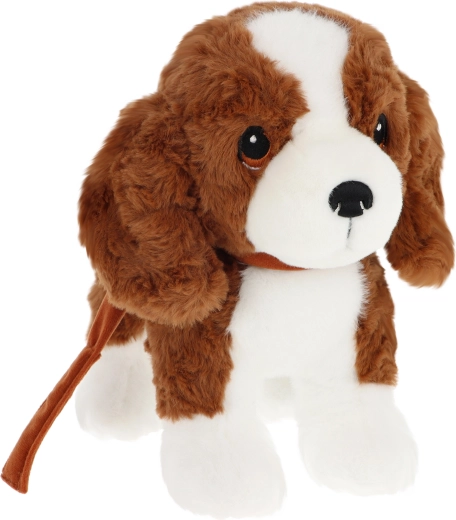 Keeleco chiot en peluche Cavapoo avec laisse 23 cm