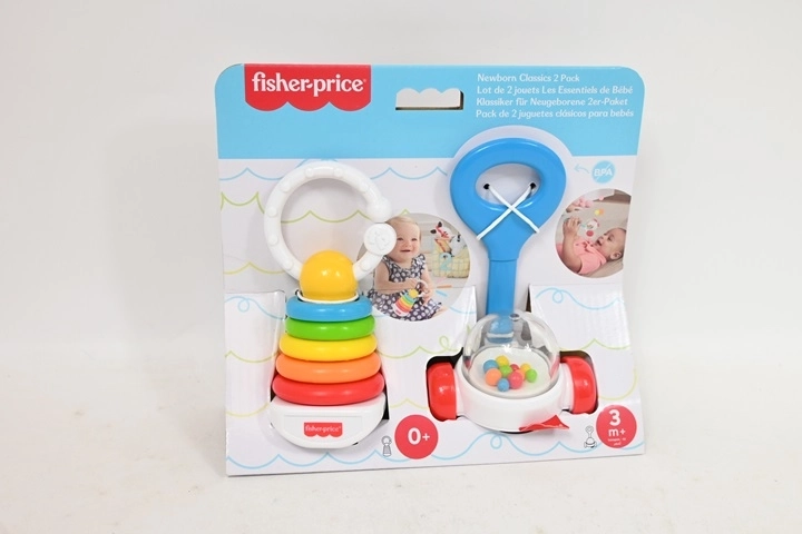 Fisher-Price – lot de hochet et anneau de dentition (2 pcs)