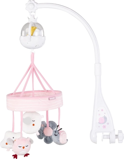Chipolino mobile musical pour lit avec projecteur Pink Garden