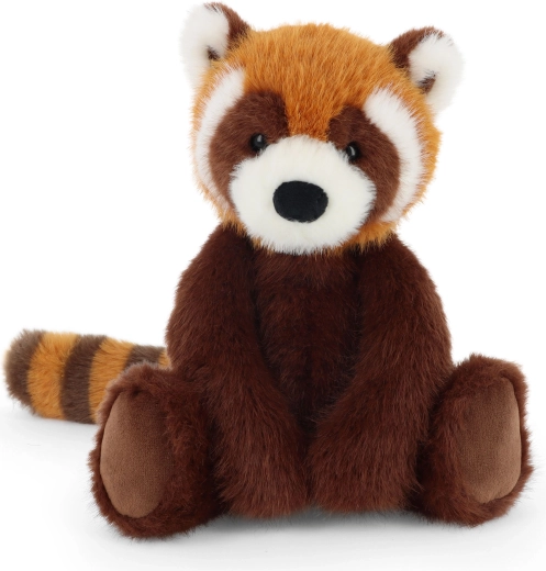 Panda en peluche rouge Keeleco Monde magique 20 cm