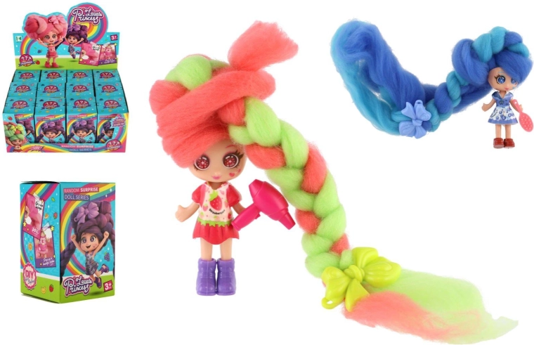 Poupée aux cheveux longs et accessoires - 1 pièce