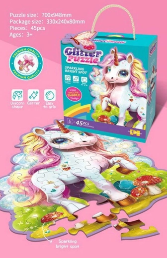 Puzzle pour enfants Licorne 45 pièces