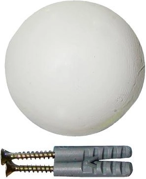 Butée d’absorption de chocs pour porte 60 mm – blanc, 2 pcs