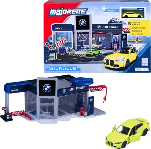 Coffret de jeu Majorette BMW Showroom avec voiture BMW M3