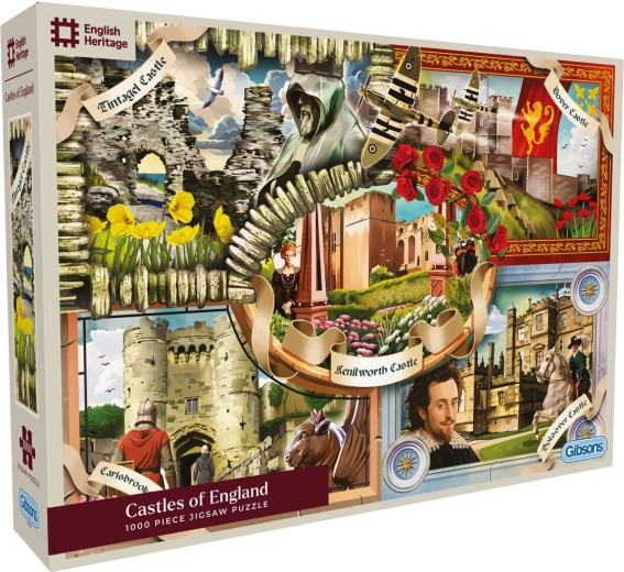 Puzzle Gibsons English Heritage : châteaux d’Angleterre 1000 pièces
