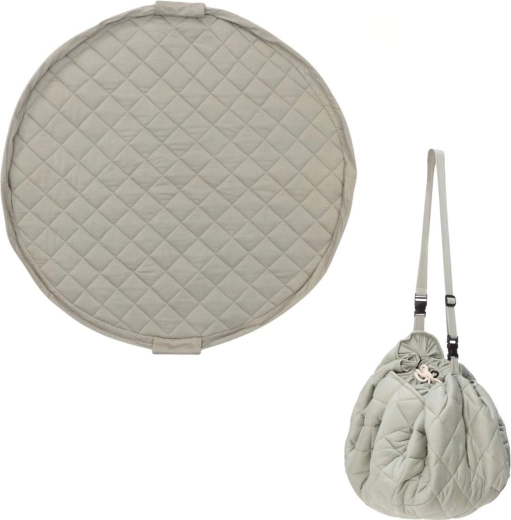 Play&Go Noomad Soft tapis de jeu et sac à jouets Organic Meadow Green