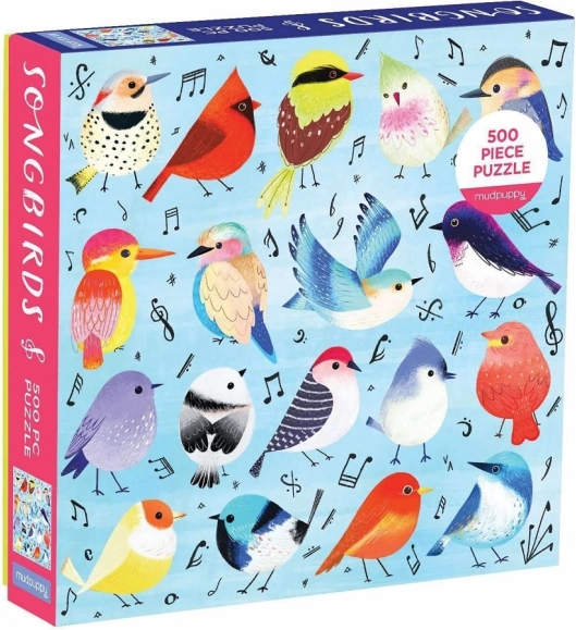 mudpuppy puzzle oiseaux chanteurs 500 pièces