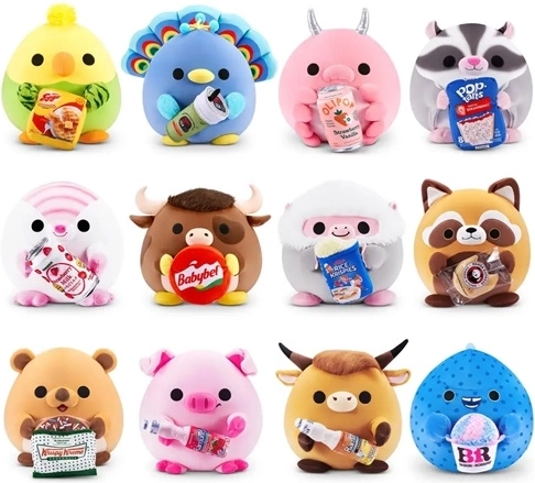 Peluche ZURU Snackles 20 cm – motif aléatoire