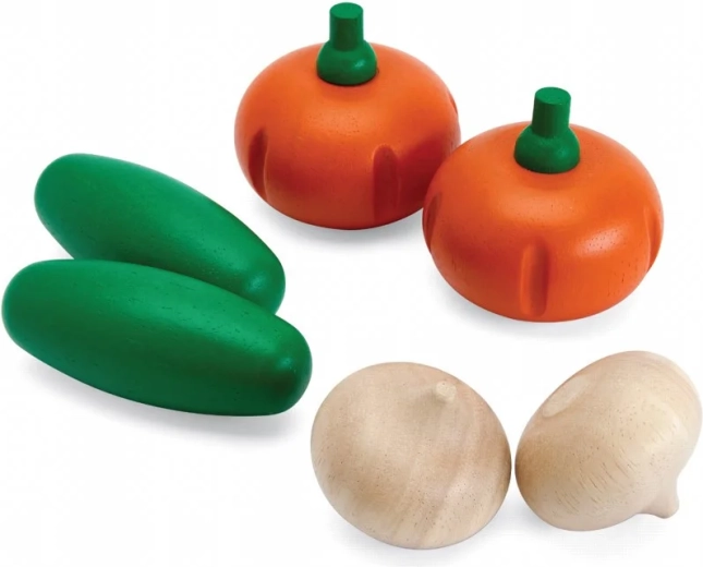 PlanToys ensemble de légumes frais en bois e