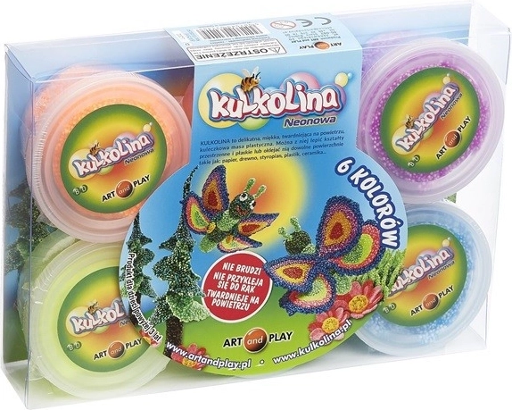 Plastiline Kulkolina en 6 couleurs néon