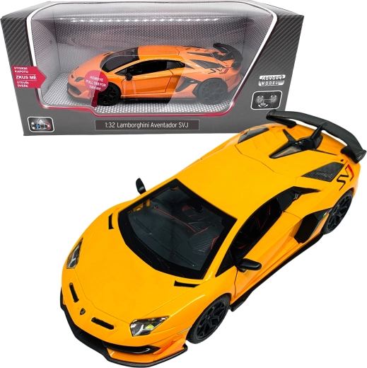 Modèle en métal 1:32 Lamborghini Aventador SVJ – orange