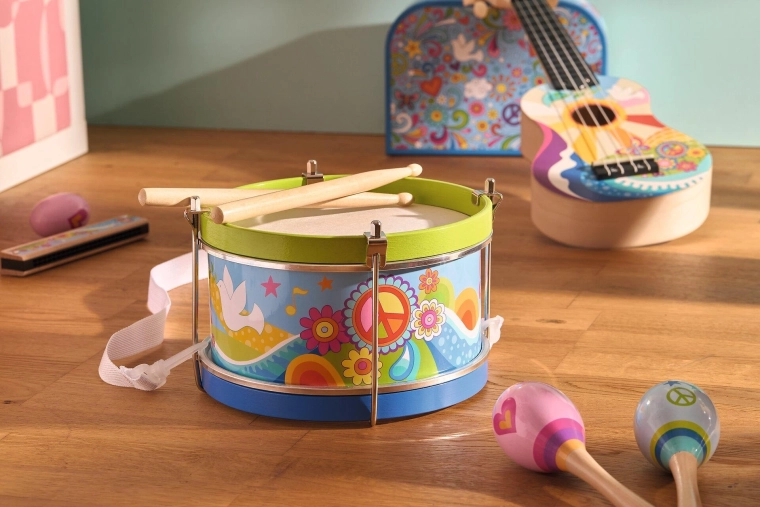 Tambour pour enfants Flower meadow Goki - 1 pièce