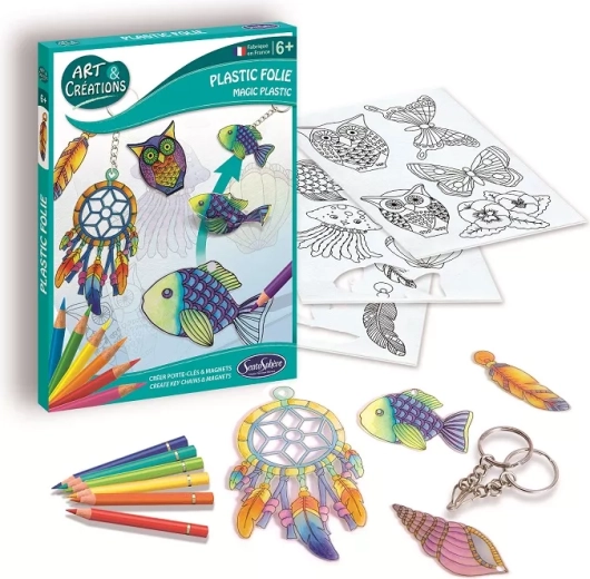 Sentosphere film plastique rétractable magique – porte-clés et aimants