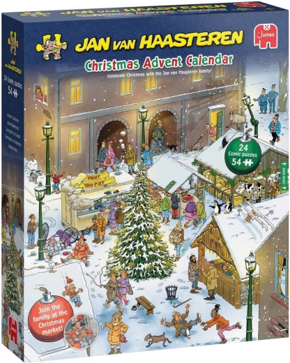 Calendrier de l’Avent Jumbo avec puzzles de Jan van Haasteren