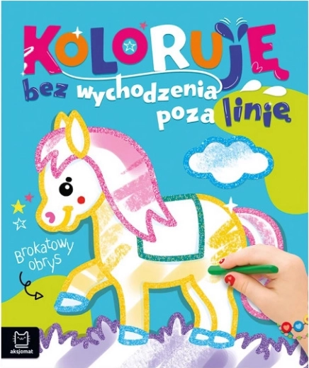 Coloriages aux contours pailletés – avec cheval