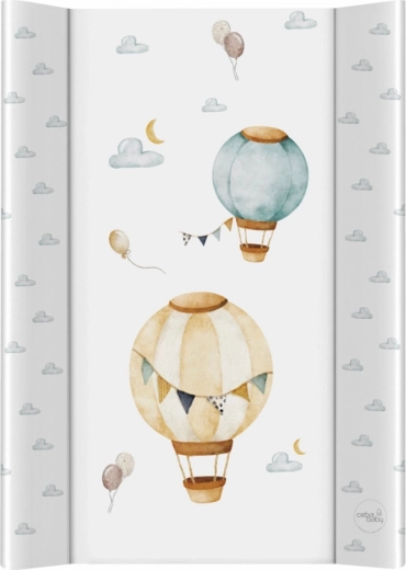 Matelas à langer Ceba Baby avec planche rigide Basic Balloons 50 × 70 cm