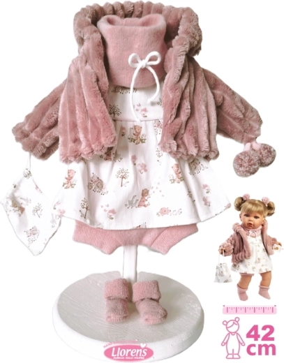 Llorens tenues pour poupée 42 cm avec ensemble d’accessoires