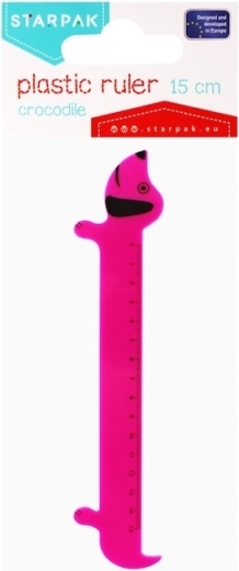 Règle enfant chien rose 15 cm STARPAK - 1 pièce