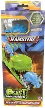 Piste de lancement Teamsterz sur le thème des dinosaures avec petite voiture