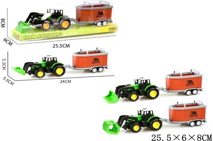 Tracteur avec remorque