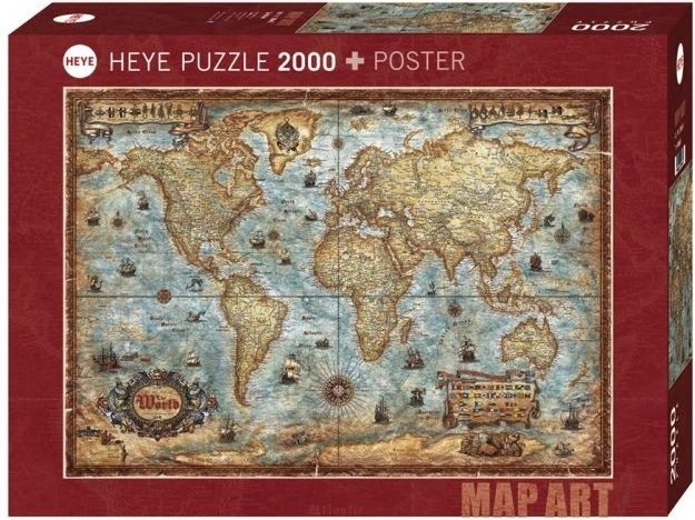 Puzzle HEYE – Monde, 2000 pièces