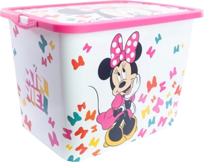 boîte de rangement en plastique 23 l minnie